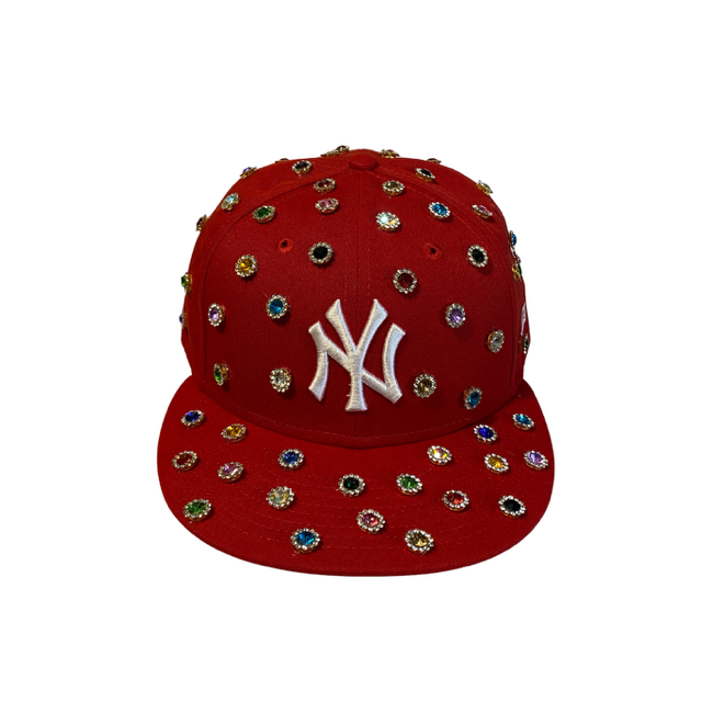 Custom New Era Snapback Hat with 12mm Rhinestones – Made to Order