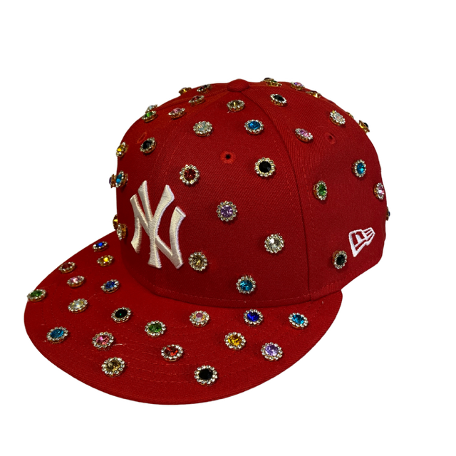 Custom New Era Snapback Hat with 12mm Rhinestones – Made to Order
