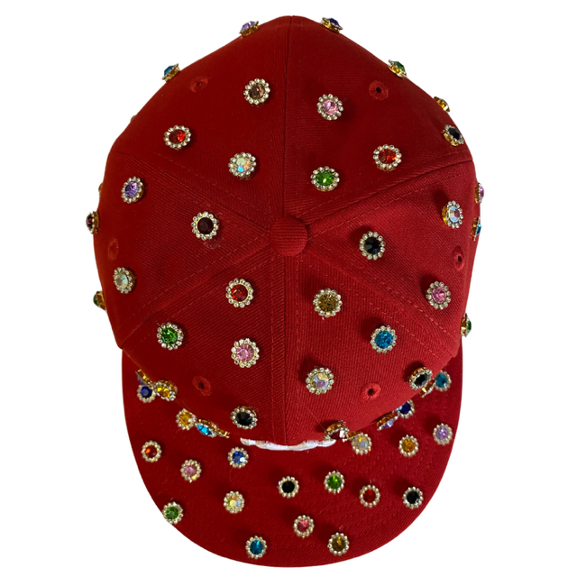 Custom New Era Snapback Hat with 12mm Rhinestones – Made to Order