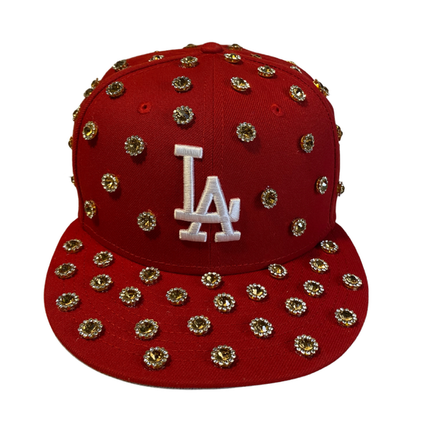 Custom New Era Snapback Hat with 12mm Rhinestones – Made to Order