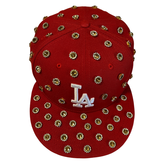 Custom New Era Snapback Hat with 12mm Rhinestones – Made to Order